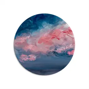 Cotton Candy Sky Round Iron Painting