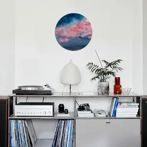 Cotton Candy Sky Round Iron Painting