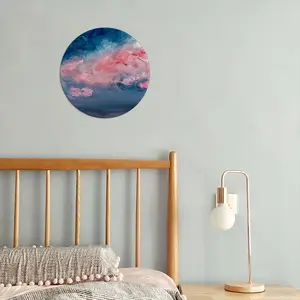 Cotton Candy Sky Round Iron Painting