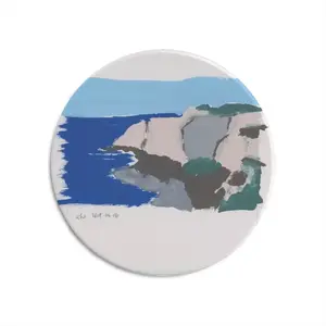 Bay Of Biscay #1 (2019) Round Iron Painting