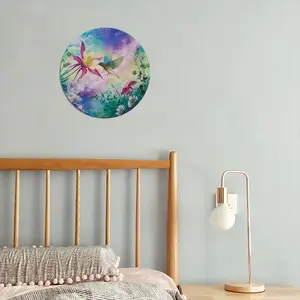 Blossoming Of Life Round Iron Painting