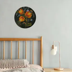 Flamy Passion Round Iron Painting