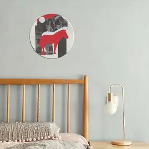 Wwf Przewalskis Horse Round Iron Painting