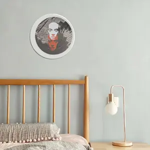 Vertigo Round Iron Painting