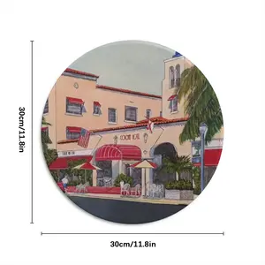 The Colony Hotel Delray Beach Round Iron Painting