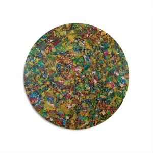 #54-2021 Round Iron Painting