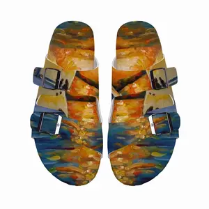 Men Sailboat In The Sunset Cork Sandals