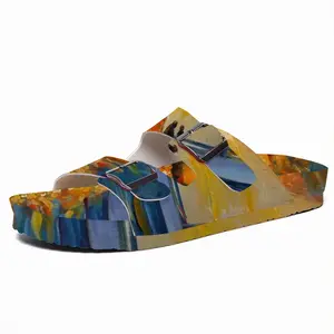 Men Sailboat In The Sunset Cork Sandals