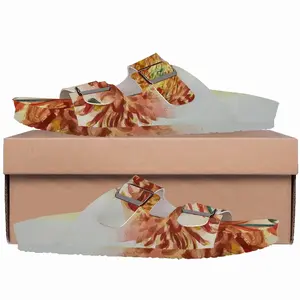 Men Autumn Flower Cork Sandals