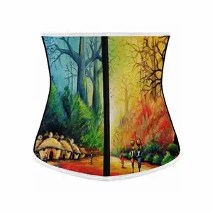 Landscape African Village Scene Girdle