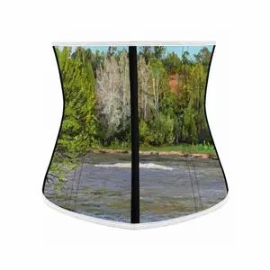 Landscape River Shore In A Forest Girdle