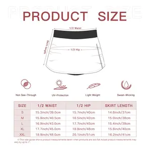 Women Silver Series Blob Sports Skirt