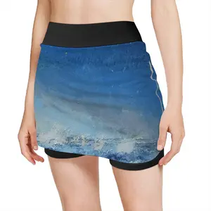 Women Red Boat Sports Skirt