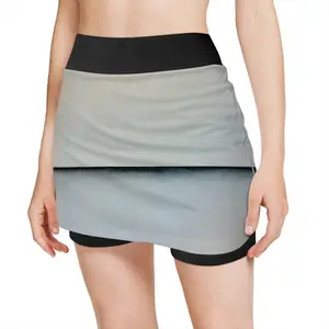 Women Charcoal White No 1 Series 4 Sports Skirt