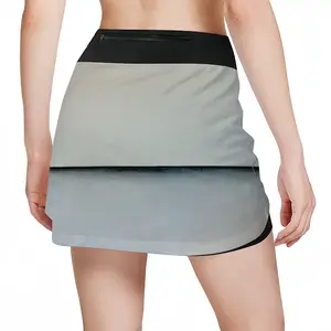 Women Charcoal White No 1 Series 4 Sports Skirt