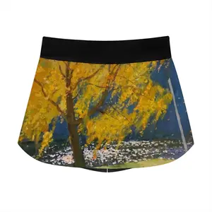 Women Golden Rain Sports Skirt