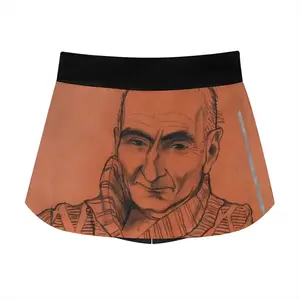 Women Portrait Of Sergei Sports Skirt