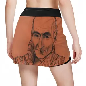 Women Portrait Of Sergei Sports Skirt