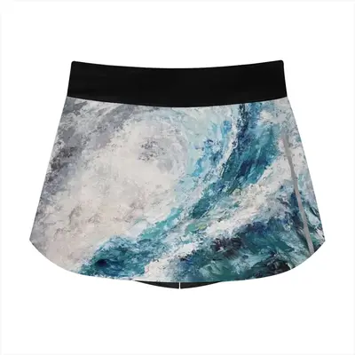 Women Liquid Language Sports Skirt