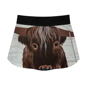 Women Bull - Red Bull Taurus Animals Buffalo Wild Sports Skirt