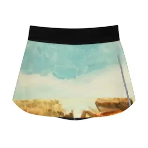 Women Gold Station 2 Sports Skirt