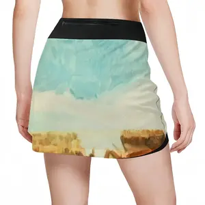 Women Gold Station 2 Sports Skirt