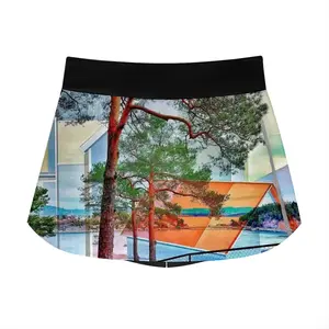 Women Deep Breath Sports Skirt