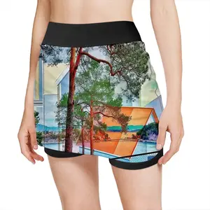 Women Deep Breath Sports Skirt