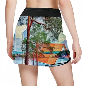 Women Deep Breath Sports Skirt