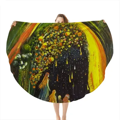 Goddesses Flannel Blanket (Round)