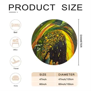 Goddesses Flannel Blanket (Round)