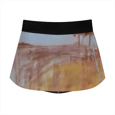 Women Red Trees Landscape Sports Skirt