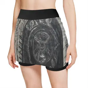 Women Death Helmet Sports Skirt