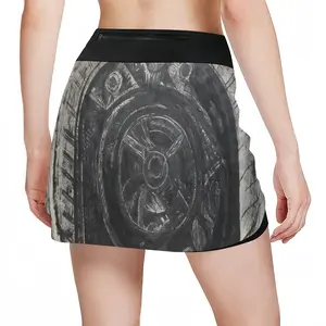 Women Death Helmet Sports Skirt