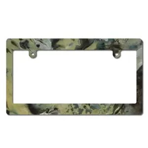 Yellow Mist Japanese License Plate Frame (Wide)