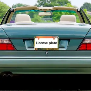 Forbidden Japanese License Plate Frame (Wide)