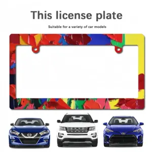 Poppies Japanese License Plate Frame (Wide)