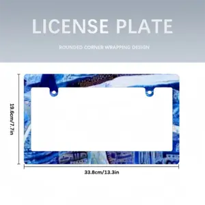 True Blue Japanese License Plate Frame (Wide)