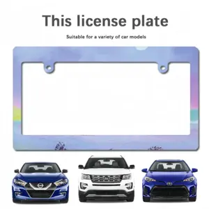 Moon Trees Japanese License Plate Frame (Wide)