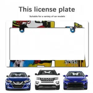 N Y Mark Japanese License Plate Frame (Wide)