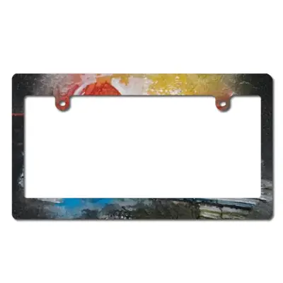 Sunset Japanese License Plate Frame (Wide)