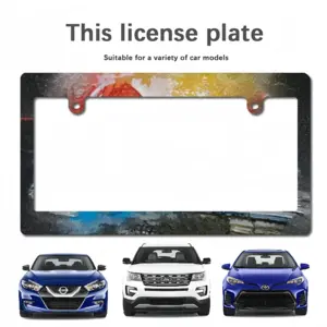 Sunset Japanese License Plate Frame (Wide)