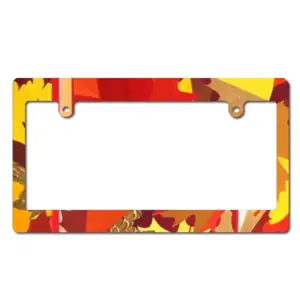 Autumn Japanese License Plate Frame (Wide)