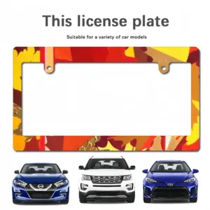 Autumn Japanese License Plate Frame (Wide)