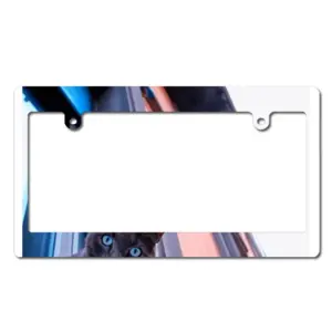 City Cat Japanese License Plate Frame (Wide)