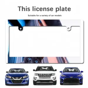 City Cat Japanese License Plate Frame (Wide)