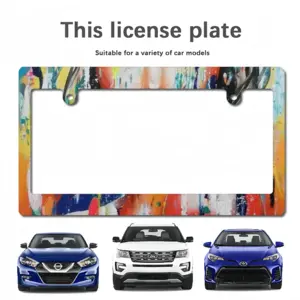 Summer Rain Japanese License Plate Frame (Wide)