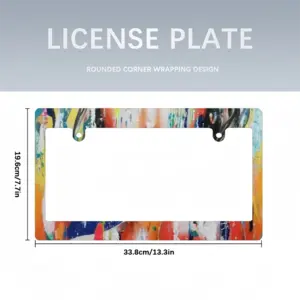 Summer Rain Japanese License Plate Frame (Wide)