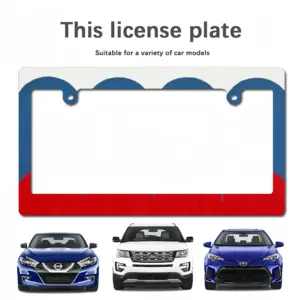 Flag 6 Japanese License Plate Frame (Wide)