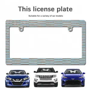 Light Blue Copper Ii Japanese License Plate Frame (Wide)